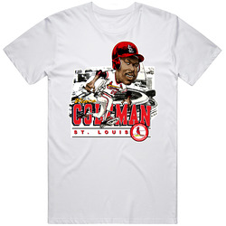 Vince Coleman Retro Baseball Caricature T Shirt Vince Coleman Retro Baseball Caricature T Shirt