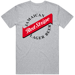 Red Stripe Jamaican Beer Logo T Shirt