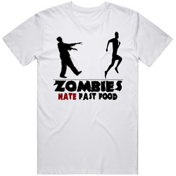 Zombies Hate Fast Food Funny T Shirt