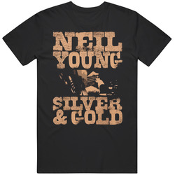 Neil Young Silver And T Shirt Neil Young Silver And T Shirt