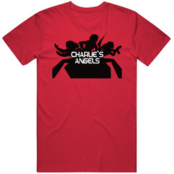 Charlie's Angels Tv Show Retro Red T Shirt Charlie's Angels Tv Show Retro Red T Shirt