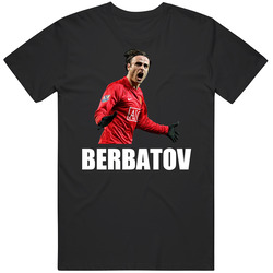 Dimitar Berbatov Man United Bulgaria Soccer T Shirt Dimitar Berbatov Man United Bulgaria Soccer T Shirt