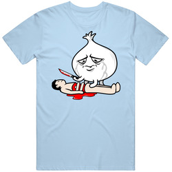 Cut Up Onion Crying Funny Human T Shirt
