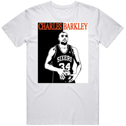 Charles Barkley Retro Philly Basketball T Shirt