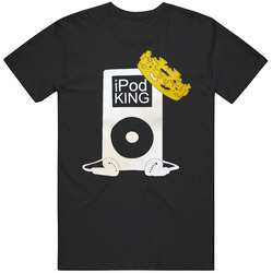 The Ipod King Funny Music Techno T Shirt The Ipod King Funny Music Techno T Shirt