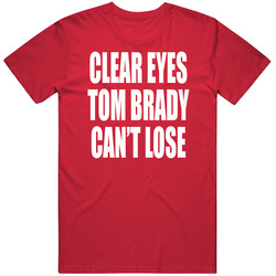 Clear Eyes Tom Brady Can't Lose  Tampa Bay Football Fan Sports Gift T Shirt