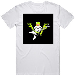 Kermit The Frog Playing The Guitar Weezer Logo Holiday Ornament T Shirt