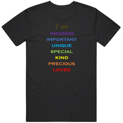 I Am Inpirering T Shirt I Am Amazing Important Unique Special Kind Precious Loved Christmas Gift Tshirt For Kids Her Him T Shirt I Am Inpirering T Shirt I Am Amazing Important Unique Special Kind Precious Loved Christmas Gift Tshirt For Kids Her Him T Shirt