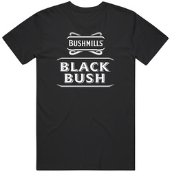 Bushmills Black Bush Irish Whiskey Cool Logo Alcohol Drinking T Shirt