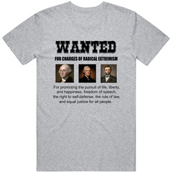 Men's Founding Father Wanted T Shirt