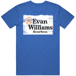 Evan Williams Bourbon Distressed Image T Shirt