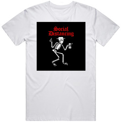 Social Distancing Distortion Rock Christmas Gift Holiday Ornament T Shirt