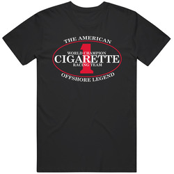 New Cigarette Racing Team Performance Boats Clothing Black T Shirt New Cigarette Racing Team Performance Boats Clothing Black T Shirt