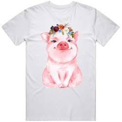 Boho Pig Girl Shirt, Farm Mommy And Me Outfits T Shirt