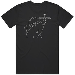 T-rex Trying To Turn Off Ceiling Fan Light Pig In T Shirt