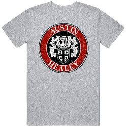 Austin Healey Automobile Car Parts Cool Distressed Style Brand Logo Emblem T Shirt