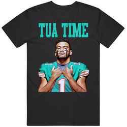 Tua Tagovailoa Tua Time Miami Dolphins Fins Qb Football T Shirt