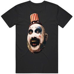 Captain Spaulding Head House Of 1000 Corpses Rob Zombie Horror Movie Fan T Shirt Captain Spaulding Head House Of 1000 Corpses Rob Zombie Horror Movie Fan T Shirt