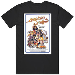 American Graffiti Cool 70's Comedy Vintage Classic Movie Fan T Shirt American Graffiti Cool 70's Comedy Vintage Classic Movie Fan T Shirt