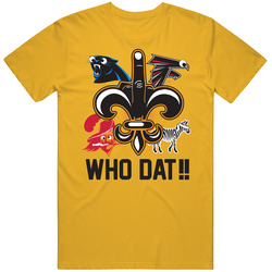 Who Dat!! (gold) T Shirt