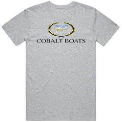 Cobalt Boats Boat Brand Marine Fathers Day Worn Look Secret Santa Christmas Gift T Shirt