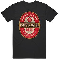 Neuweilers Capuziner Beer Vintage 1940s Beer Label T Shirt