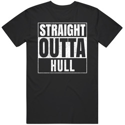 Straight Outta Hull Massachusetts City Grunge Parody Cool T Shirt