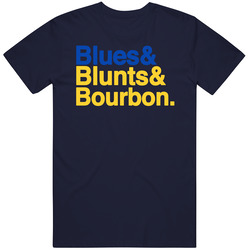 Blunts And Bourbon St Louis Hockey Dj Party T Shirt