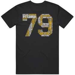 Pittsburgh Baseball 1979 World Series Champions Retro Roster Sports Fan T Shirt