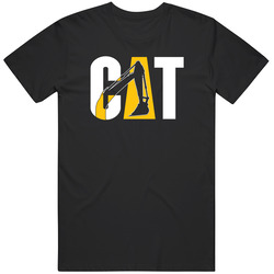 Cat Funny  Black T Shirt