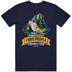 I Hate People Camping  T Shirt
