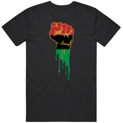 Africa Power Fist Black History Month Fan Gift T Shirt