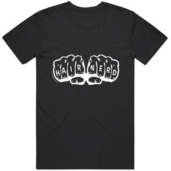 Black Hair Nerd Shirt - Knuckles T Shirt