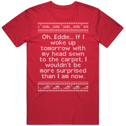 Head Sewn To Carpet National Lampoons Christmas Vacation Quote Clark Knit T Shirt