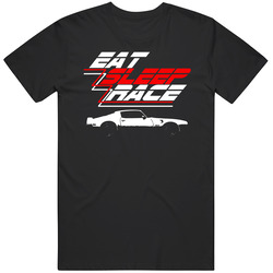 1971 Pontiac Firebird Eat Sleep Race Car Enthusiast Racing T Shirt