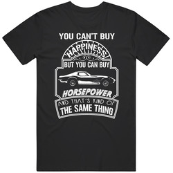 1972 Chevrolet Corvette Stingray Zr-1 Cant Buy Happiness Can Buy Horsepower Car Lovers T Shirt