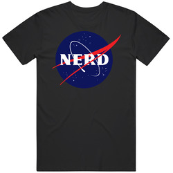 Nasa Nerd Logo Parody T Shirt