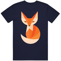 Geometric Fox Animal Women's T Shirt