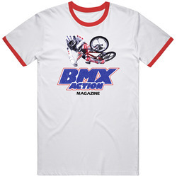 BMX Action Magazine, T-Shirt, Retro, Freestylin', Hutch, Haro, GT Racing, Bike T Shirt