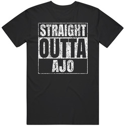 Straight Outta Ajo Distressed Look City Grunge Cool T Shirt