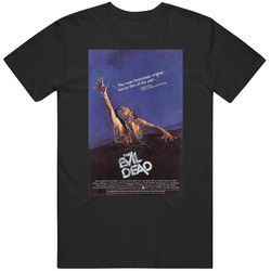 The Evil Dead Vintage Distressed Scary Movie Poster Halloween T Shirt The Evil Dead Vintage Distressed Scary Movie Poster Halloween T Shirt