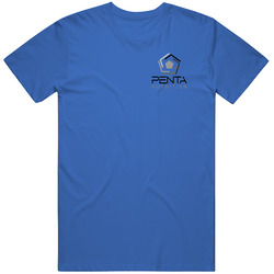 Men's Blue Small Logo T T Shirt
