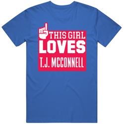 T.j. Mcconnell #12 Philadelphia Basketball This Girl Loves Team Fan Sports T Shirt
