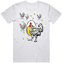 Roseanne Chicken  White T Shirt