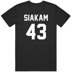 Pascal Siakam Jersey Back Toronto Basketball Team Fan For Black T Shirt