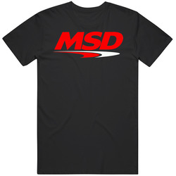 Msd Ignition Logo High Performance Automotive Racing Car Black T Shirt