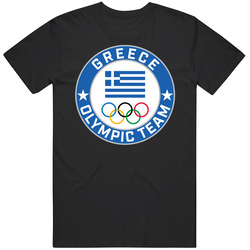 Greece Winter Olympic Team Pyeongchang 2018 Round Logo T Shirt Greece Winter Olympic Team Pyeongchang 2018 Round Logo T Shirt