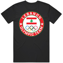 Lebanon Winter Olympic Team Pyeongchang 2018 Round Logo T Shirt Lebanon Winter Olympic Team Pyeongchang 2018 Round Logo T Shirt