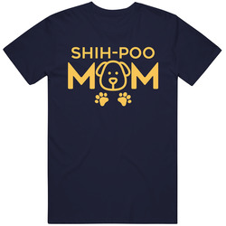 Shih-poo Mom Funny Dog Owner Animal Pet Lover Ladie's T Shirt