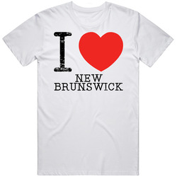 I Love New Brunswick Heart Symbol Funny City T Shirt